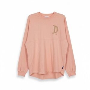 DisneyParks Spirit Jersey Long Sleeve D Glitter‎ Women's XS Peach Disneyland